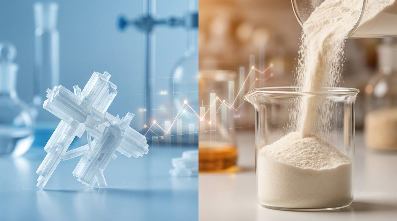 Một hình ảnh khái niệm thể hiện tổng chi phí phân tích quyền sở hữu để mua MCC và dextrin kháng thuốc từ Trung Quốc.