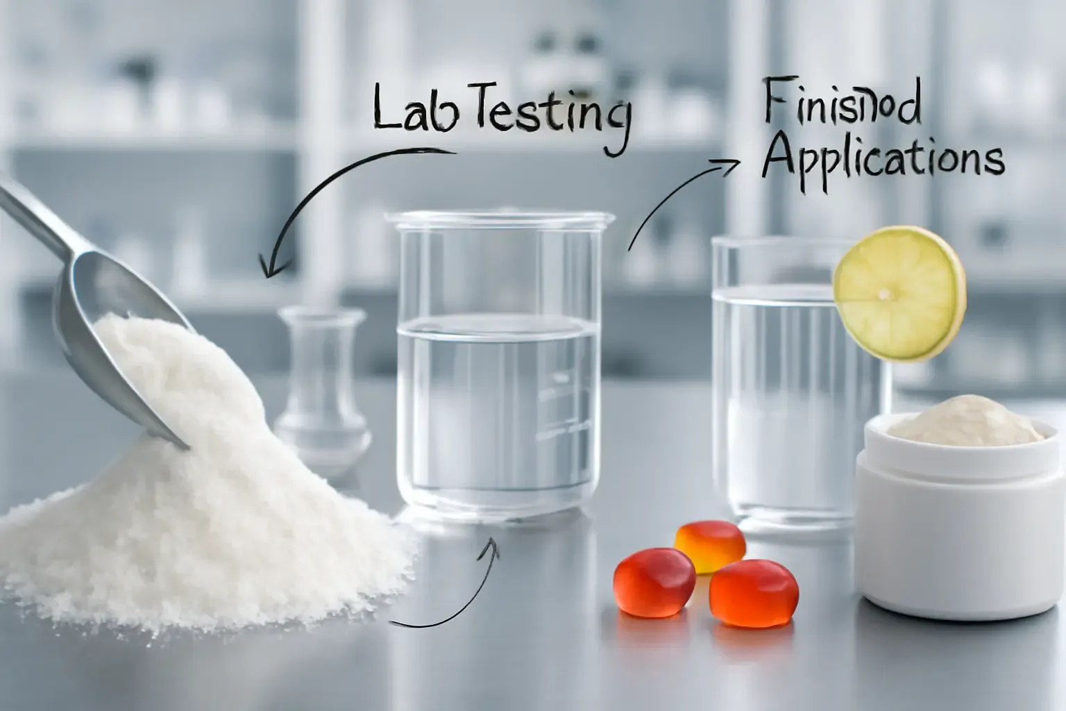 Pilotversuche zur Anwendung von resistentem Dextrin in einem lebensmittelwissenschaftlichen Labor